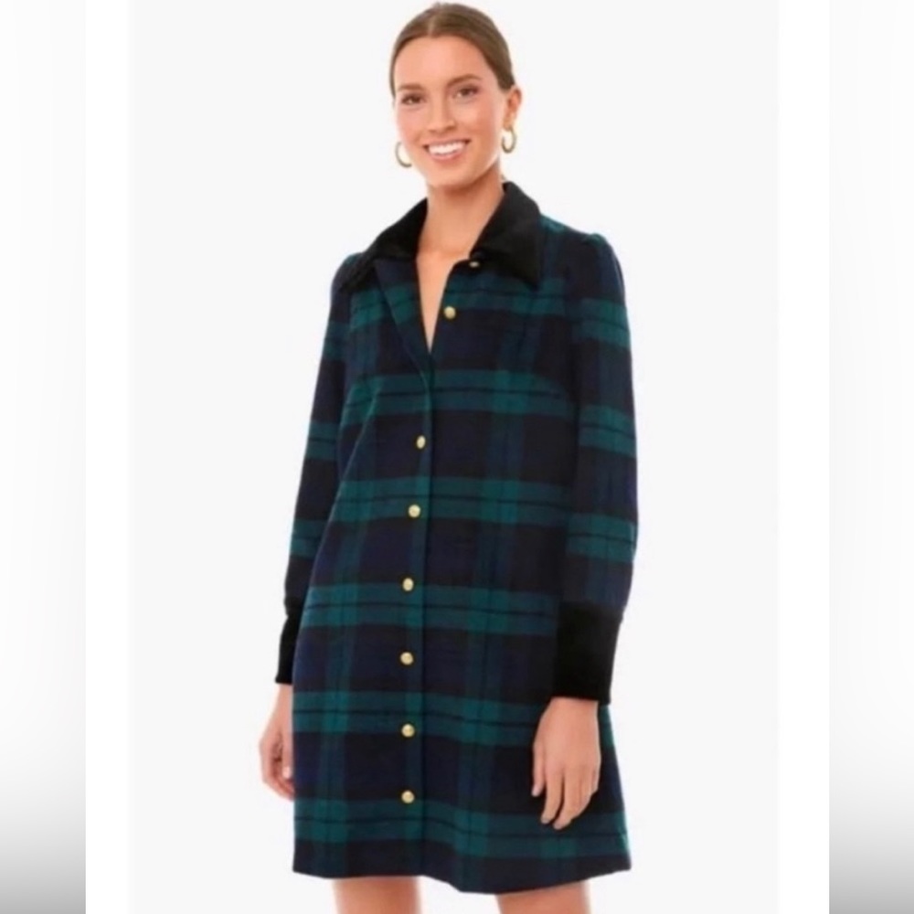 Tuckernuck Twiggy Dress - Sm - Blackwatch - Good condition